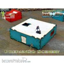 Bandua BAI000049 - Prepainted Modular Building (Turquoise & White)
