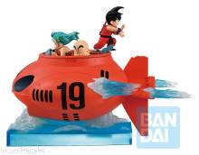 Banpresto BAN-IS72399 - Dragon Ball Ichibansho PVC-Figur Son Goku & Bulma & Krillin (VS Red Ribbon Army) 16 cm