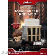 Beast Kingdom Toys BKDMEA-058-2 - Marvel Mini Egg Attack Figuren The Infinity Saga Stark Tower series Tony Stark & Mark VII suit pod mod 12 cm