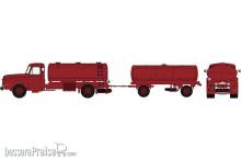 REE Modeles CB-070 - Willeme Wine Tanker Truck + Trailer (Red Preserved by M.Michel)