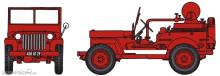 REE Modeles CB-086 - JEEP C.C.F.L Tank Jeep for Forest Fire with Guinard pump (6 m³/h),