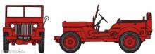 REE Modeles CB-089 - JEEP C.C.F.L Fire Command Jeep - N° 226 (with hood)