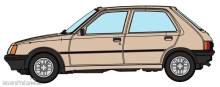 REE Modeles CB-150 - CAR - Voiture Peugeot 205 GE - BEIGE ANTELOPE