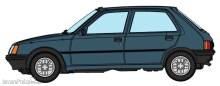 REE Modeles CB-152 - CAR - Peugeot 205 GE - BLUE TOPAZ