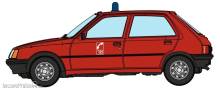 REE Modeles CB-154 - CAR - Peugeot 205 GE - FIREFIGHTER 18