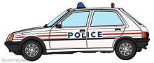 REE Modeles CB-155 - CAR - Peugeot 205 GE - POLICE First Version