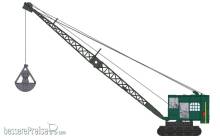 REE Modeles CB-158 - BONDY Crane on Bogies (green) SNCF OUEST region