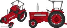 REE Modeles CB-178 - Traktor mit Überrollbügel HI 624 Mc-Cormick INTERNATIONAL