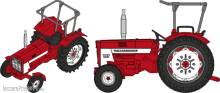 REE Modeles CB-180 - Traktor mit Überrollbüge HI 654 Mc-Cormick INTERNATIONAL
