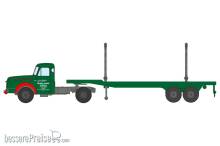 REE Modeles CB-194 - Camion Willeme Tracteur + Remorque transport de Grumes « Jules Gendre »