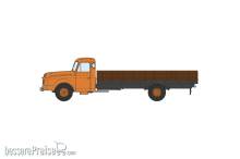 REE Modeles CB-198 - Camion Willeme Benne à ridelles (cabine orange)