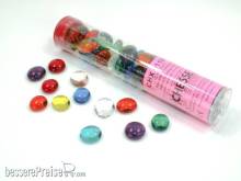 Chessex CHX01195 - Translucent Assorted Colors Glass Stones Qty 40 or more in 5½ Tube