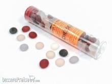 Chessex CHX01196 - Frosted Assorted Colors Glass Stones Qty 40 or more in 5½ Tube