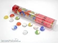 Chessex CHX01198 - Catseye Assorted Colors Glass Stones Qty 40 or more in 5½ Tube