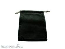 Würfelbeutel CHX02378 - Black Small Suedecloth Dice Bags (4 Wide × 6 Tall)