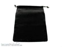 Würfelbeutel CHX02398 - Black Large Suedecloth Dice Bags (5 Wide × 7 Tall)