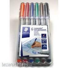 Chessex CHX03156 - Water Soluble 6-Pack Markers Medium-Tip