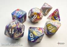 Chessex CHX20440 - Festive® Mini-Polyhedral Carousel/white 7-Die Set