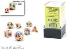 Chessex CHX20442 - Festive® Mini-Polyhedral Circus™/black 7-Die set