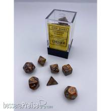 Chessex CHX20493 - Lustrous® Mini-Polyhedral Gold/silver 7-Die set