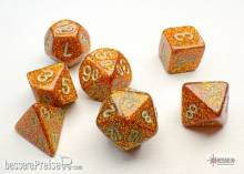 Chessex CHX20503 - Glitter Mini-Polyhedral Gold/silver 7-Die Set