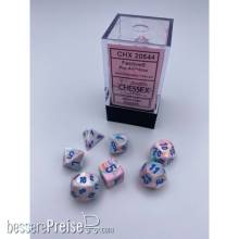 Chessex CHX20544 - Festive® Mini-Polyhedral Pop Art/blue 7-Die set