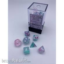 Chessex CHX20545 - Nebula® Mini-Polyhedral Wisteria/white 7-Die set