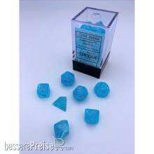 Chessex CHX20566 - Luminary Mini-Polyhedral Sky/silver 7-Die set