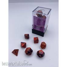 Chessex CHX20626 - Gemini® Mini-Polyhedral Purple-Red/gold 7-Die Set
