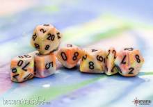 Chessex CHX22442 - Festive® Mega-hedral Circus/black 7-Die set