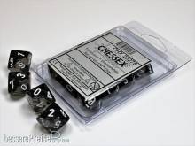 Chessex Würfel CHX23278 - Smoke w/white translucent Ten d10 Sets