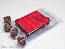 Chessex Würfel CHX23288 - Smoke w/red translucent Ten d10 Sets