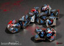 Chessex CHX24208 - Brush Dark Side/blue Set of Ten d10s