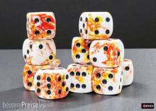 Chessex CHX24603 - Brush 16mm d6 Sunrise/black Dice Block (12 dice)