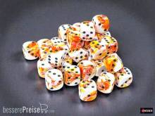 Chessex CHX24803 - Brush 12mm d6 Sunrise/black Dice Block (36 dice)