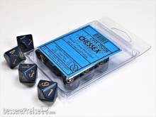 Chessex CHX25226 - Opaque Dusty Blue/copper Set of Ten d10s