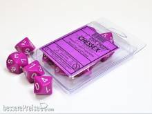Chessex Würfel CHX25227 - Lt. Purple/white Opaque Polyhedral Ten d10 Sets