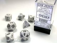 Chessex Würfel CHX25311 - Arctic Camo™ Speckled Polyhedral 7-Die Sets