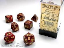 Chessex Würfel CHX25323 - Mercury™ Speckled Polyhedral 7-Die Sets
