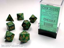 Chessex Würfel CHX25335 - Golden Recon™ Speckled Polyhedral 7-Die Sets