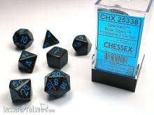 Chessex Würfel CHX25338 - Blue Stars™ Speckled Polyhedral 7-Die Sets