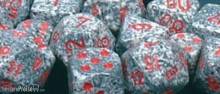 Chessex Würfel CHX25720 - Granite™ Speckled 16mm d6 with pips Dice Blocks™ (12 Dice)
