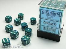 Chessex Würfel CHX25916 - Sea™ Speckled 12mm d6 with pips Dice Blocks™ (36 Dice)