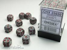 Chessex Würfel CHX25920 - Granite™ Speckled 12mm d6 with pips Dice Blocks™ (36 Dice)