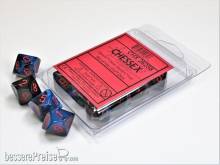 Chessex Würfel CHX26258 - Black-Starlight w/red Gemini™ Polyhedral Ten d10 Sets