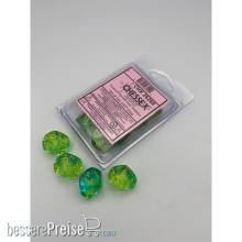 Chessex CHX26266 - Gemini® Translucent Green-Teal/yellow Set of 10 d10s
