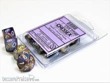 Chessex Würfel CHX27240 - Festive™ Carousel w/white Signature™ Polyhedral Ten d10 Sets