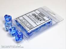 Chessex Würfel CHX27266 - Nebula™ Dark Blue w/white Signature™ Polyhedral Ten d10 Sets