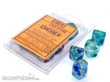 Chessex CHX27356 - Nebula TM Oceanic/gold Luminary Set of Ten d10´s