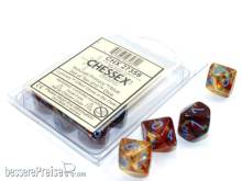 Chessex CHX27359 - Nebula TM Primary/blue Luminary Set of Ten d10´s